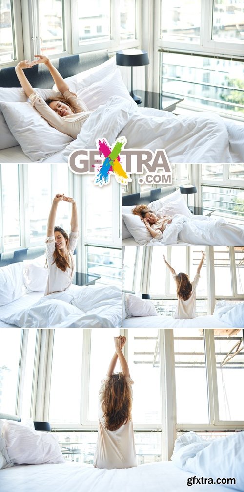 Stock Photo - Woman Wakes Up