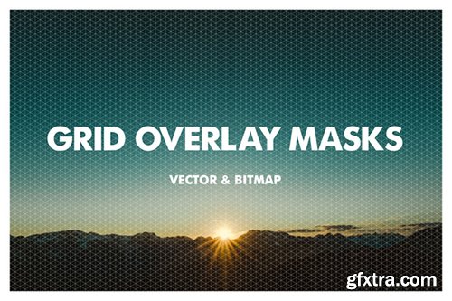 Creativemarket Grid Overlay Masks - Vector & Bitmap 464759