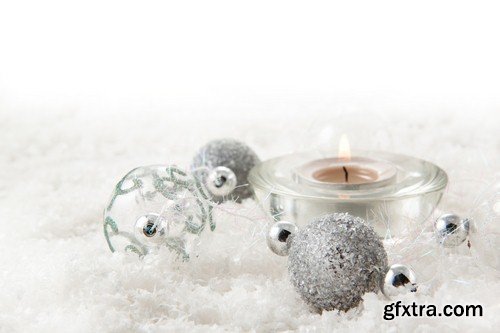 Candles in the snow 1