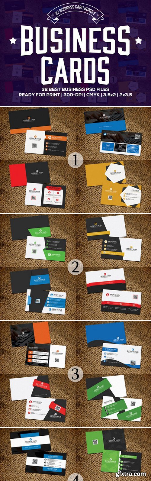 CM - 32 Stylish Business cards Bundle 462347