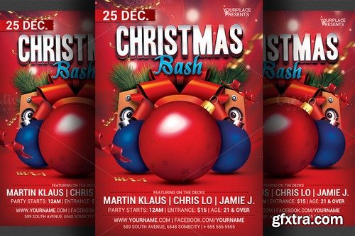 CM - Christmas Bash Party Flyer Template 466093