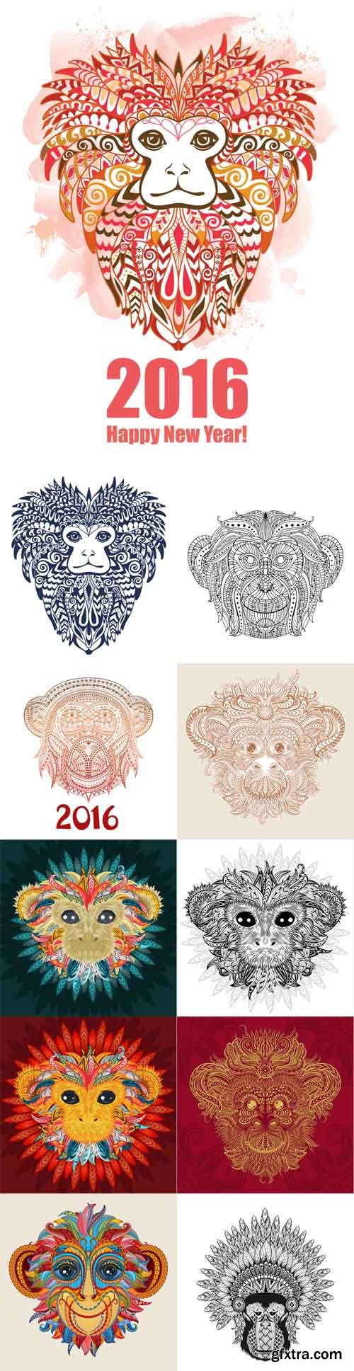 Ornamental monkey a symbol of NewYear 2016