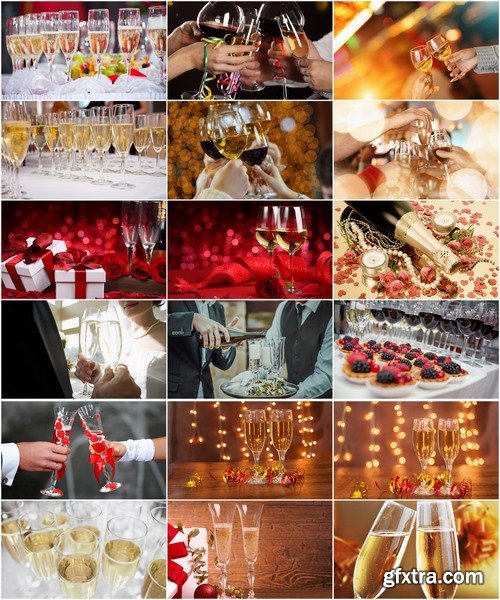 Collection of beverage alcohol celebration champagne christmas new year 25 HQ Jpeg