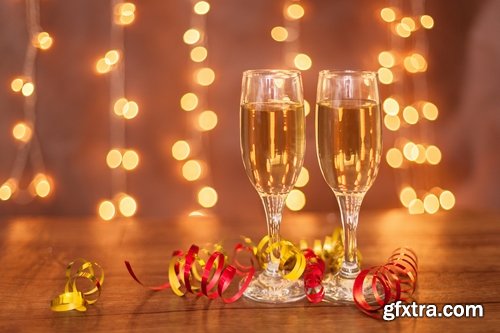 Collection of beverage alcohol celebration champagne christmas new year 25 HQ Jpeg