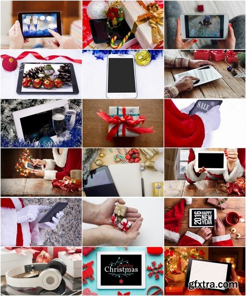 Collection of New Year Christmas decorations tablet computer business gift 25 HQ Jpeg