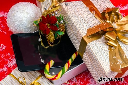 Collection of New Year Christmas decorations tablet computer business gift 25 HQ Jpeg