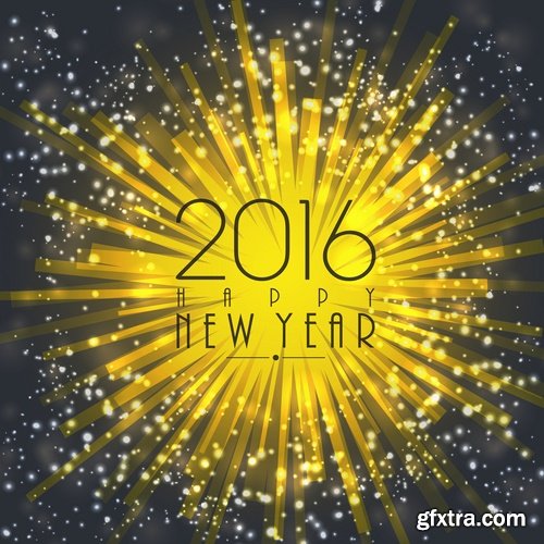 Collection of vector logo picture New Year Christmas 2016 poster banner flyer 25 EPS