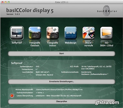 basICColor display 5.7.1 (Mac OS X)