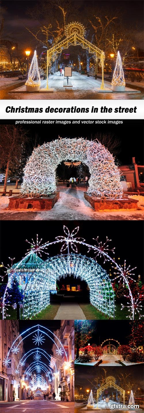 Christmas decorations in the street