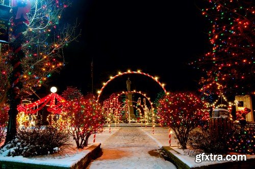 Christmas decorations in the street