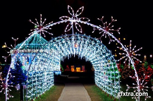 Christmas decorations in the street