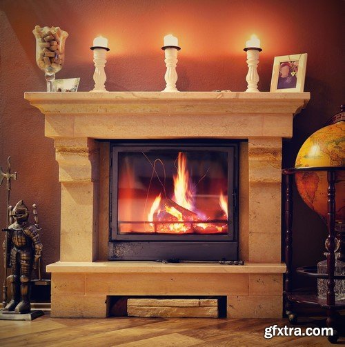 Fireplace - 10x JPEGs