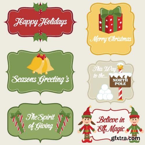 Christmas labels 1