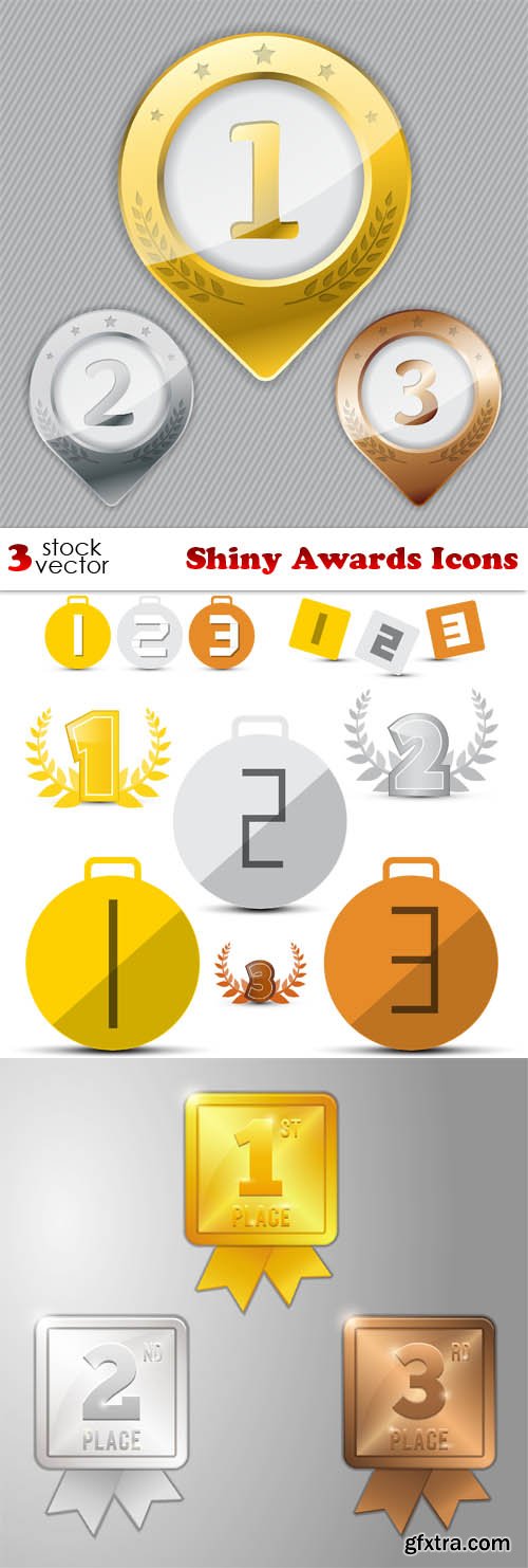 Vectors - Shiny Awards Icons