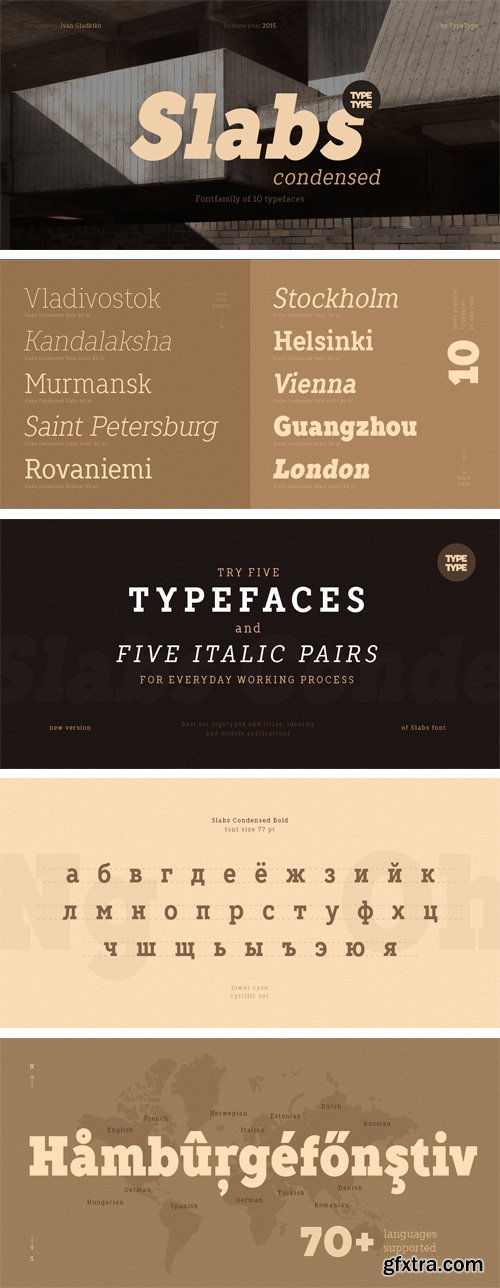 TT Slabs Condensed Font Family