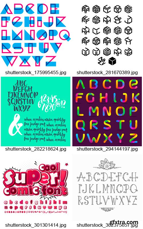 Amazing SS - Alphabets Design 7, 25xEPS