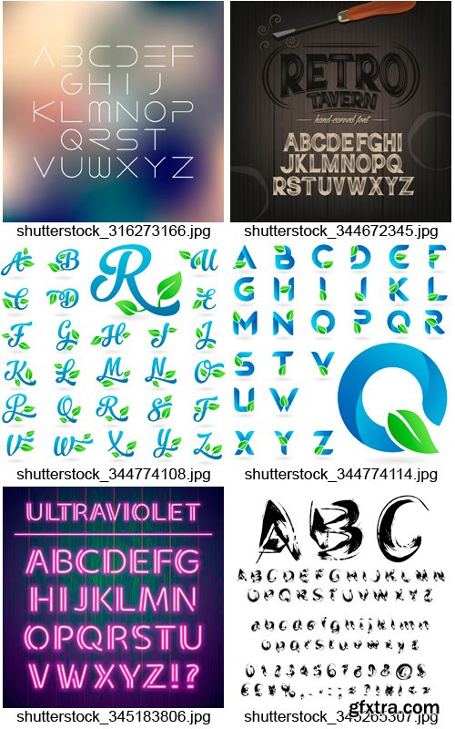 Amazing SS - Alphabets Design 7, 25xEPS