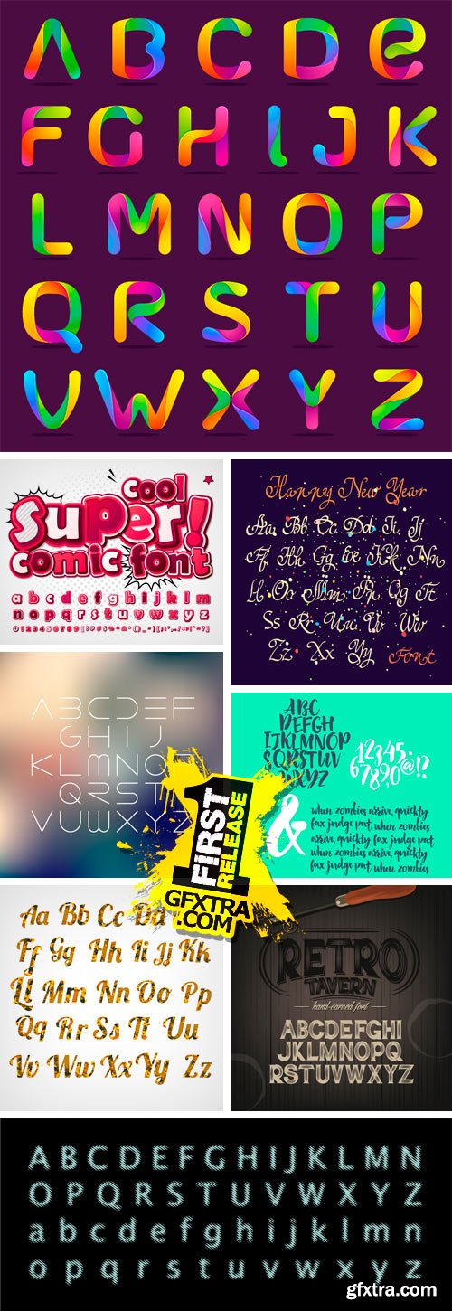 Amazing SS - Alphabets Design 7, 25xEPS