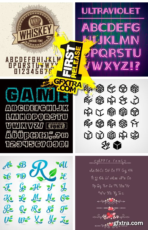 Amazing SS - Alphabets Design 7, 25xEPS