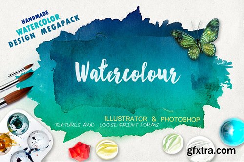 Creativemarket Megapack Watercolor For Design 404415