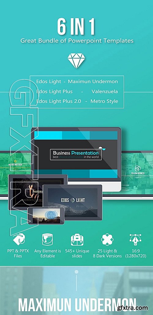 GraphicRiver - 6 in 1 Bundle PowerPoint 12606795