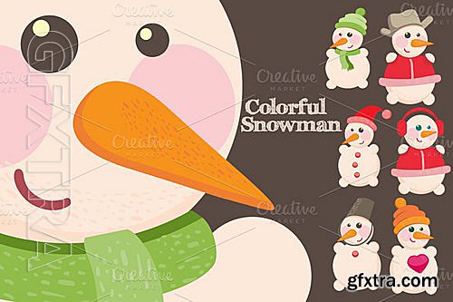 CM - Colorful Snowman 14840