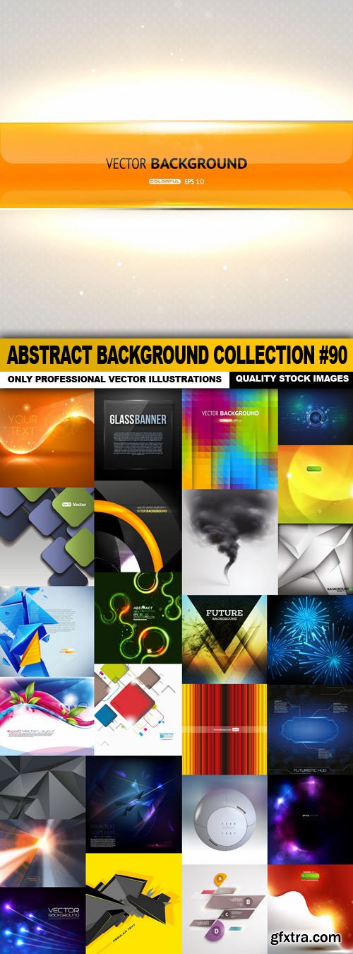 Abstract Background Collection #90 - 27 Vector