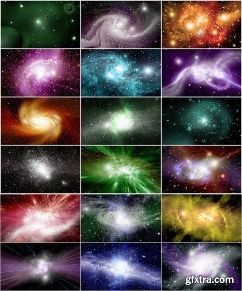 Collection of a background star space galaxy black hole super new pulsar 25 HQ Jpeg