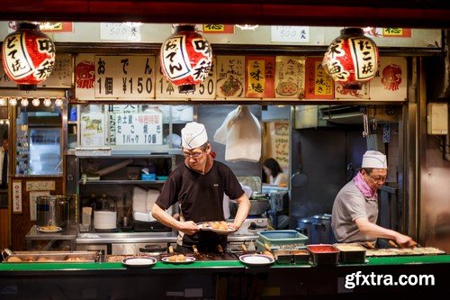 Japanese street food - 10x JPEGs