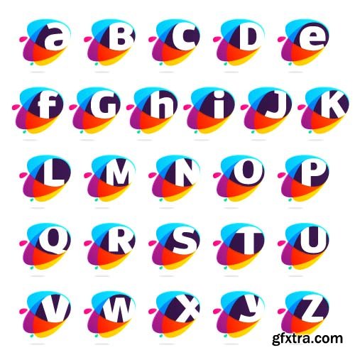 Creative Alphabet Pack Part 02 - 15x EPS