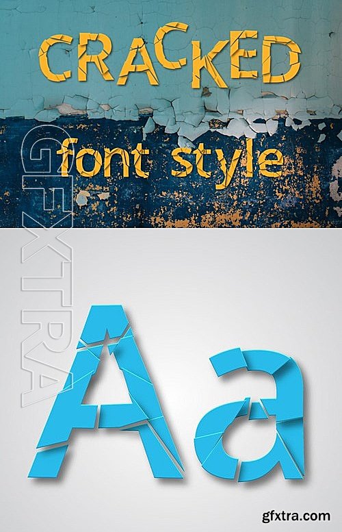 CM - Cracked font style 467790