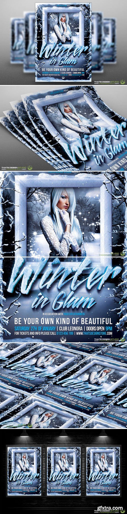 CM - Winter Glam Flyer Template V1 92188
