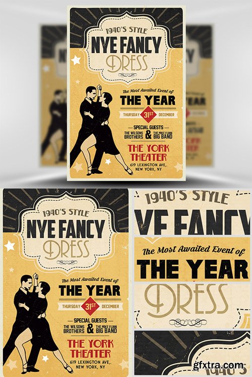 1940’s Style NYE Flyer Template