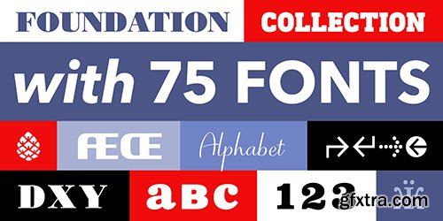 The Foundation Font Collection - 75 Fonts $3675