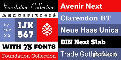 The Foundation Font Collection - 75 Fonts $3675