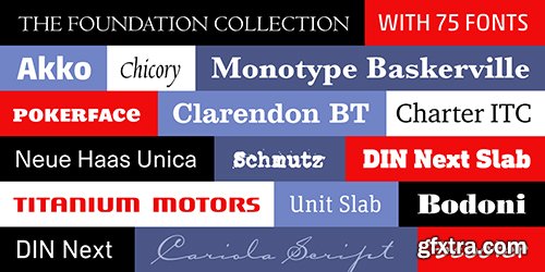 The Foundation Font Collection - 75 Fonts $3675