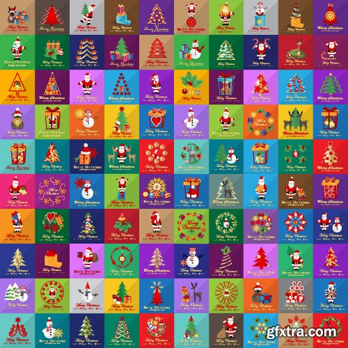 2016 Christmas icons and elements set vector 2