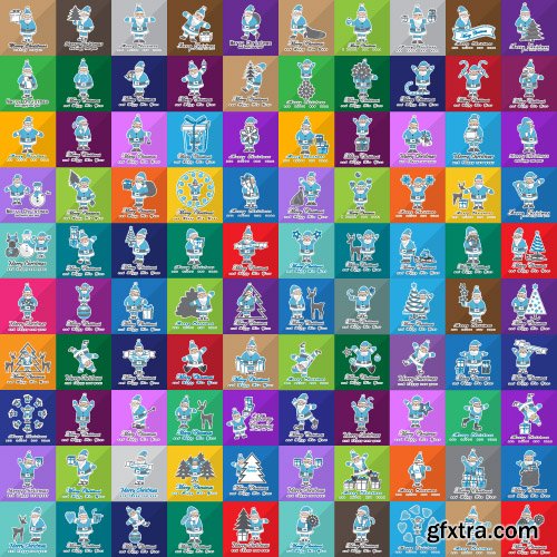 2016 Christmas icons and elements set vector 2