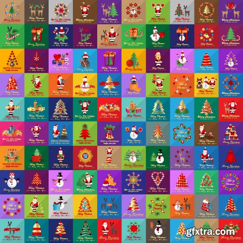 2016 Christmas icons and elements set vector 2