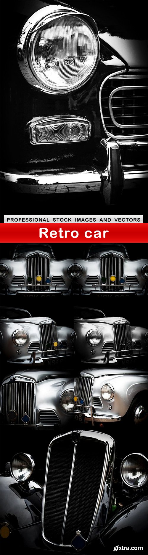 Retro car - 8 UHQ JPEG