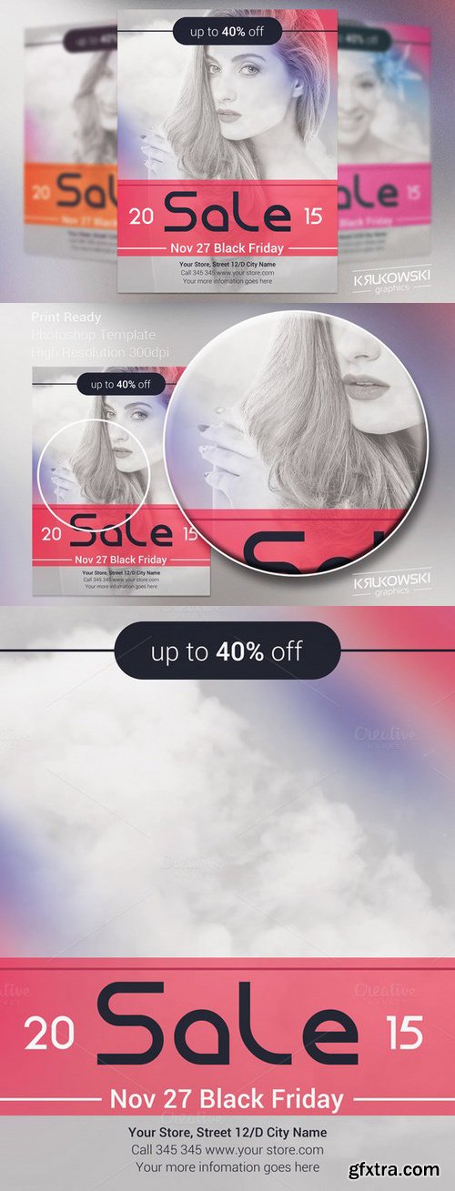 CM - Glamur BF sale Flyer Template 425422