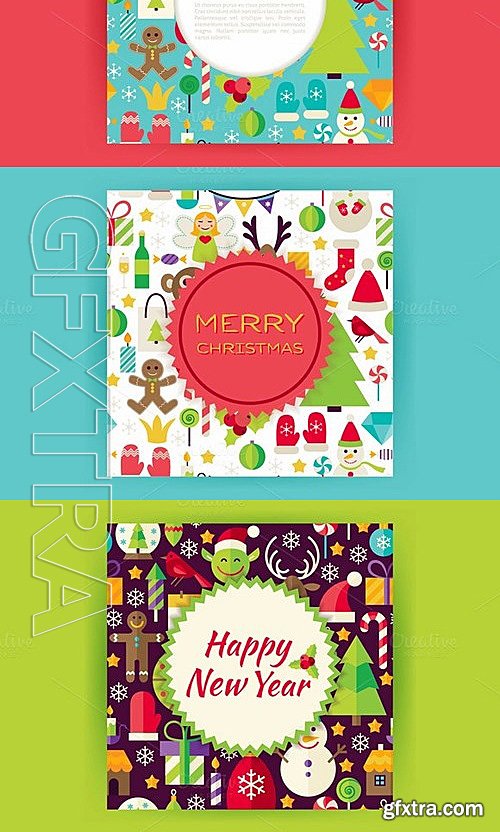 CM - Merry Christmas Vector Posters 468948