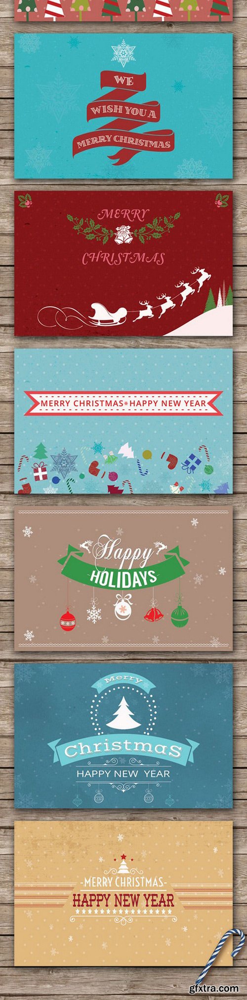 CM - 12 Backgrounds Christmas Cards 388701