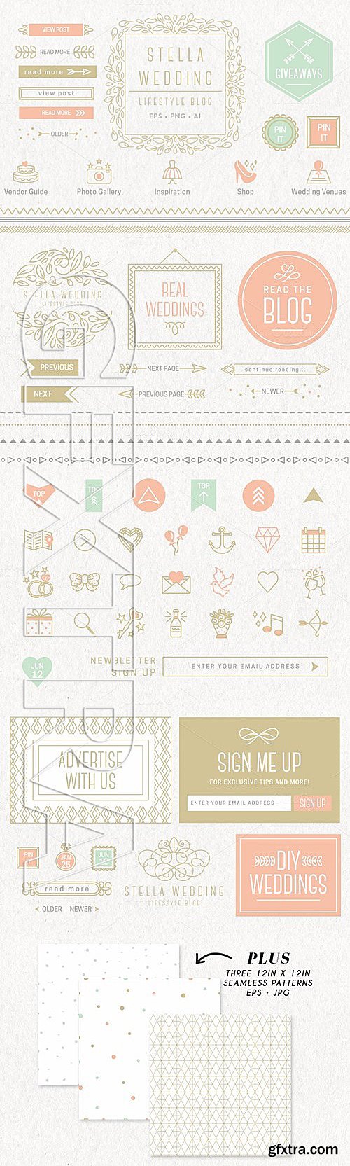 CM - Wedding Blog Kit Elements EPS 405213