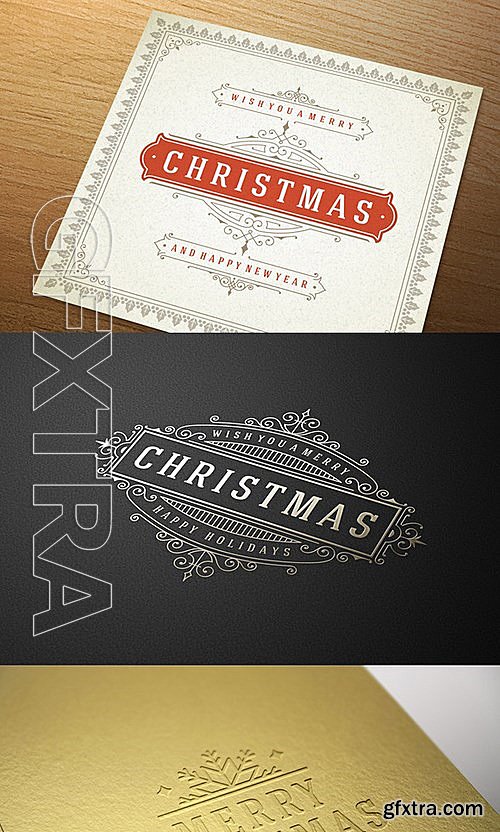 CM - 10 Christmas labels and badges 405730