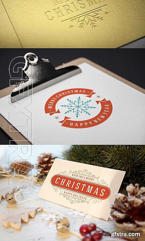 CM - 10 Christmas labels and badges 405730