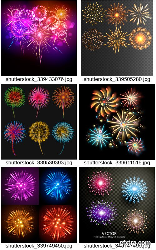 Amazing SS - Fireworks Exploding 2, 25xEPS