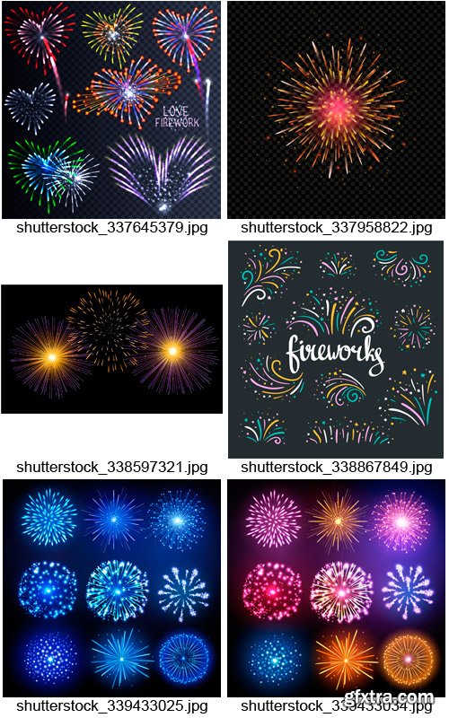 Amazing SS - Fireworks Exploding 2, 25xEPS