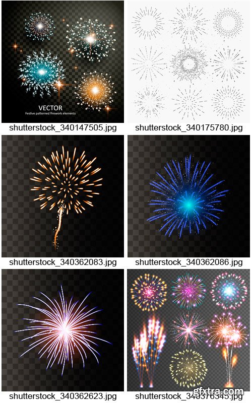 Amazing SS - Fireworks Exploding 2, 25xEPS