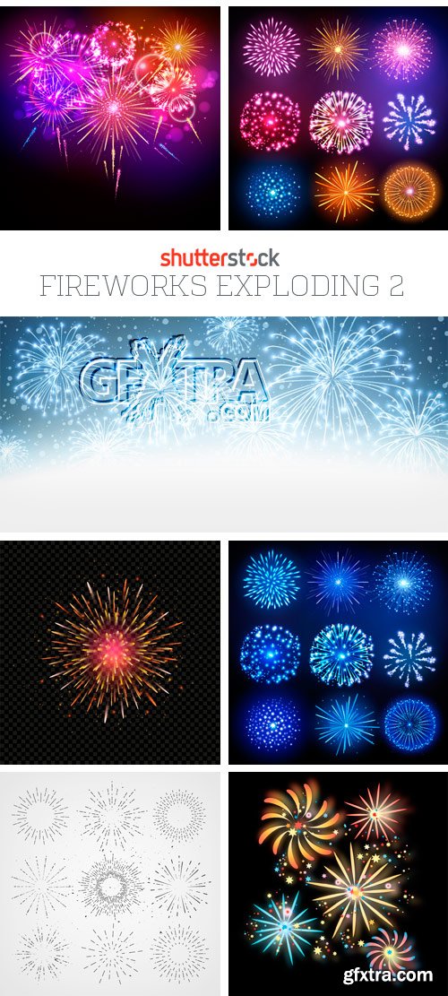 Amazing SS - Fireworks Exploding 2, 25xEPS